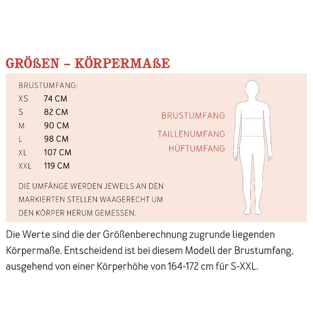 Papierschnittmuster Rollkragenshirt Frau Romy XS-XXL